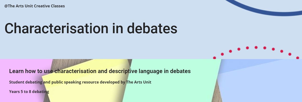 Characterisation in debates